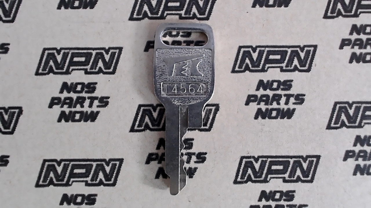 NOS Honda OEM Ignition Switch & Lock Key Ward Cut Single Groove T4564