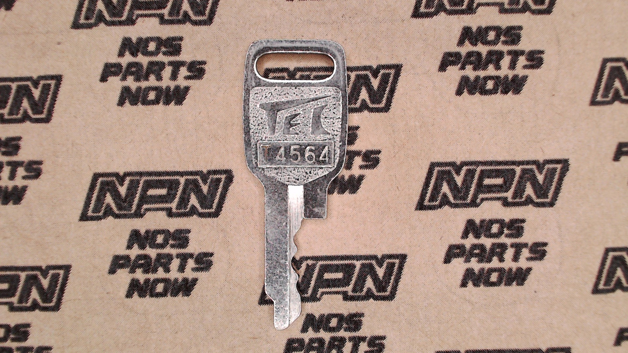 NOS Honda OEM Ignition Switch & Lock Key Ward Cut Single Groove T4564