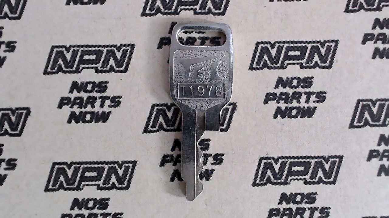 NOS Honda OEM Ignition Switch & Lock Key Ward Cut Single Groove T1978