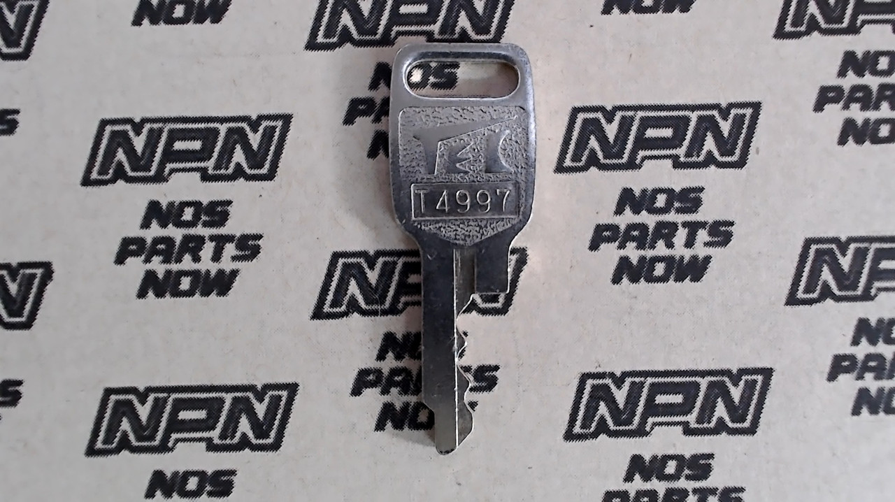 NOS Honda OEM Ignition Switch & Lock Key Ward Cut Single Groove T4997