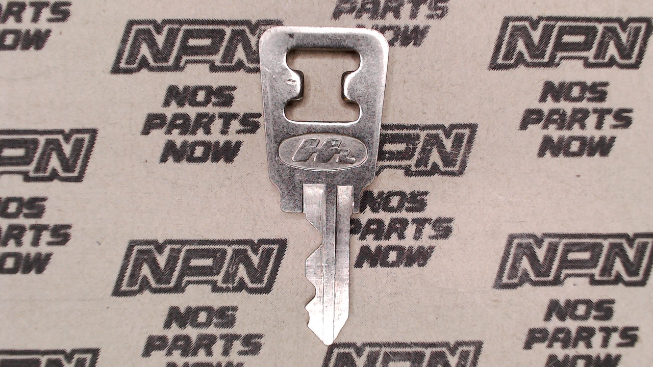 NOS Honda OEM Ignition Switch & Lock Key Double Groove Back H4506