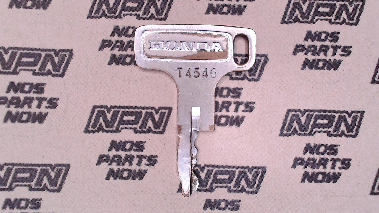 Vintage Used OEM Honda Ignition Switch & Lock Key Ward Cut Single Groove T4546