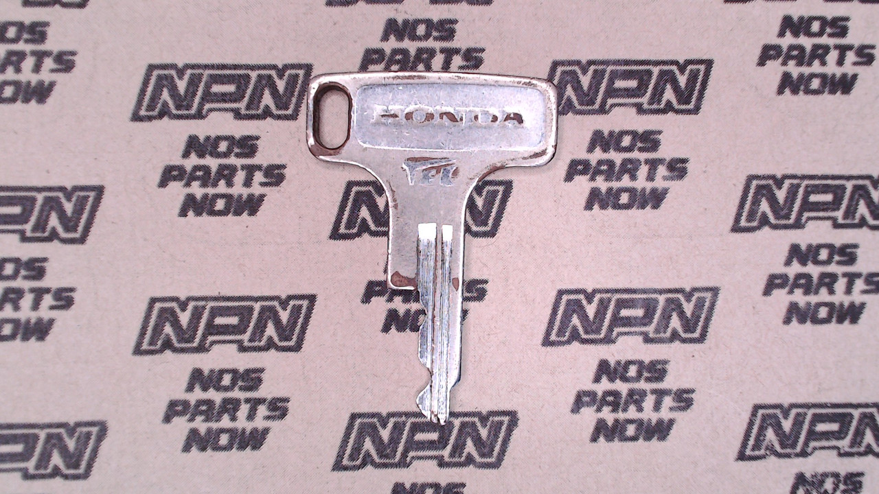 Vintage Used OEM Honda Ignition Switch & Lock Key Ward Cut Single Groove T1729