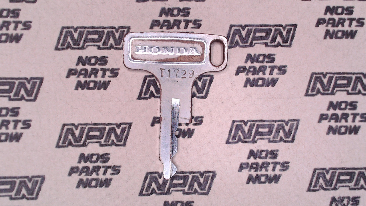 Vintage Used OEM Honda Ignition Switch & Lock Key Ward Cut Single Groove T1729