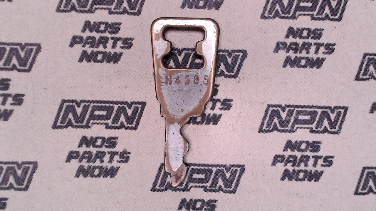 Vintage OEM Honda Ignition Switch & Lock Key Ward Cut Double Groove Back H4506