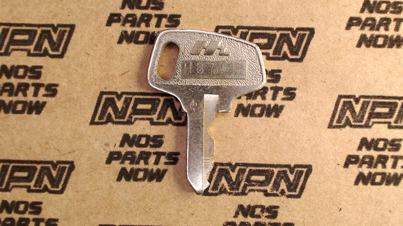 NOS Honda OEM Ignition Switch & Lock Key Single Groove H8708