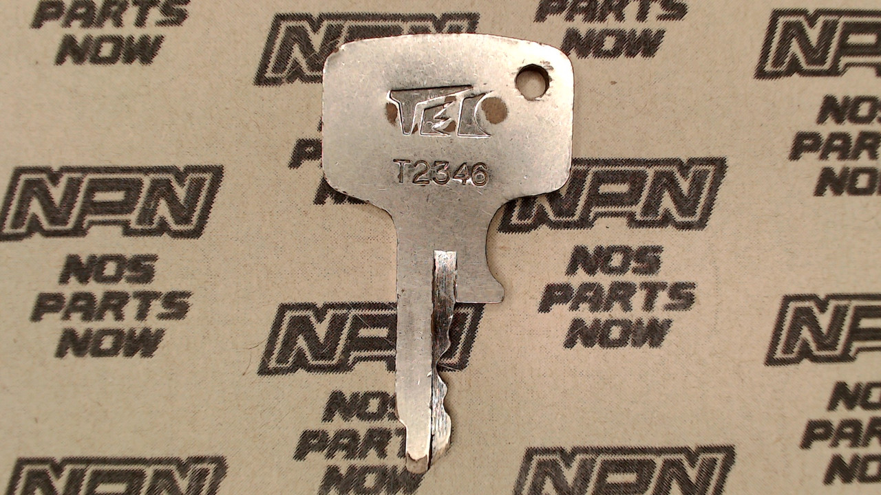 Vintage Used OEM Honda Ignition Switch & Lock Key Ward Cut Single Groove T2346