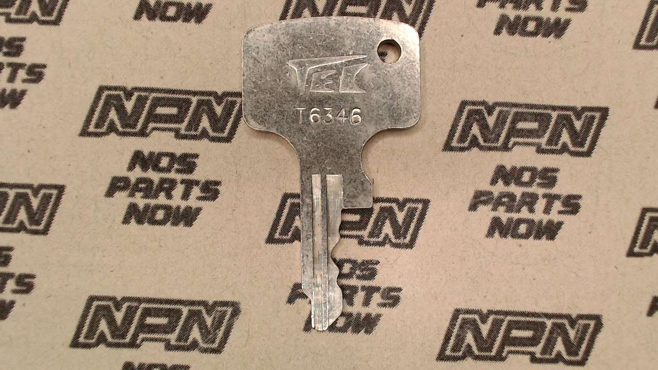 NOS Honda OEM Ignition Switch & Lock Key Ward Cut Double Groove T6346
