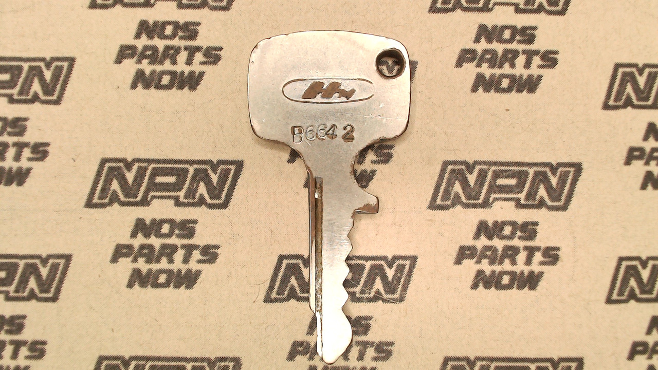 Vintage Used OEM Honda Ignition Switch & Lock Key Ward Cut Single Groove B6642