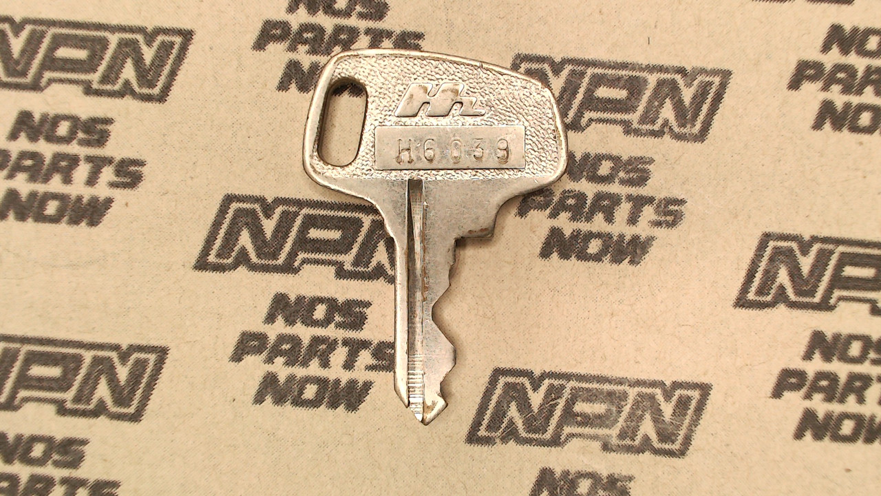 Vintage Used OEM Honda Ignition Switch & Lock Key Single Groove H6039