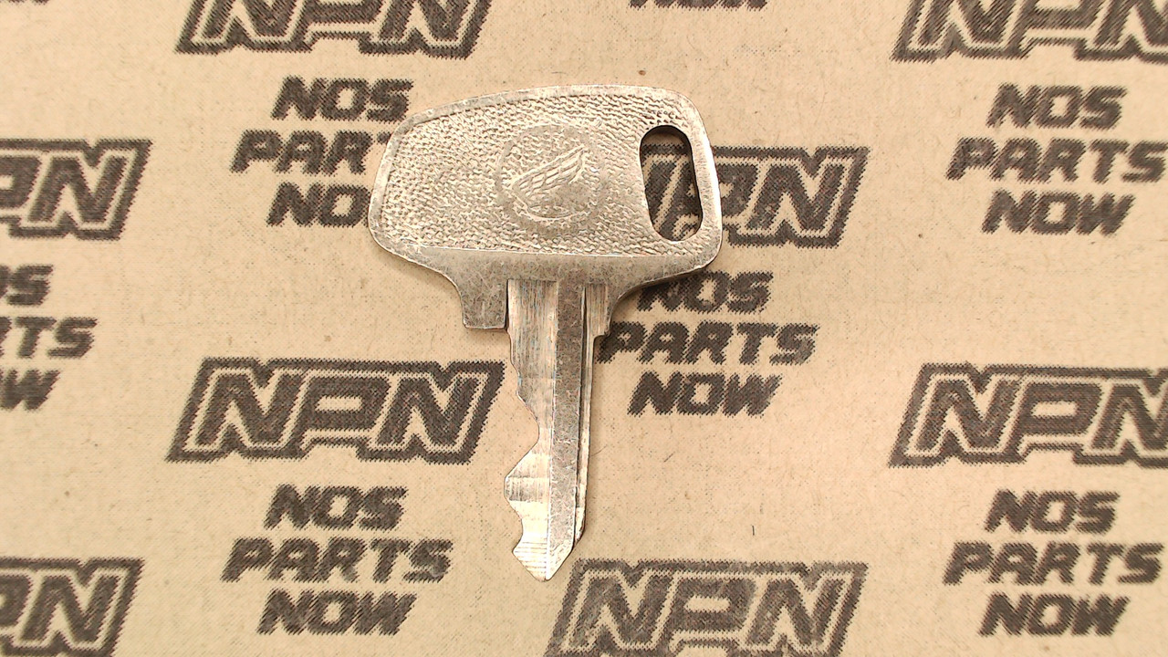 NOS Honda OEM Ignition Switch & Lock Key Double Groove Back H6039