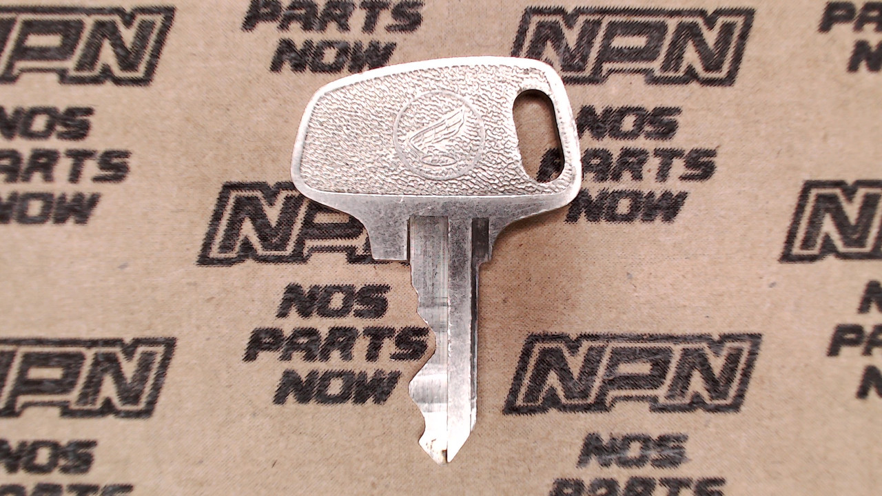 NOS Honda OEM Ignition Switch & Lock Key Double Groove Back H6039