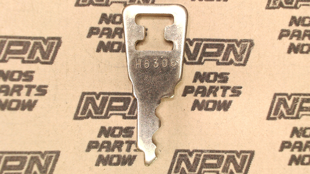 NOS Honda OEM Ignition Switch & Lock Key Ward Cut Double Groove Back H6306