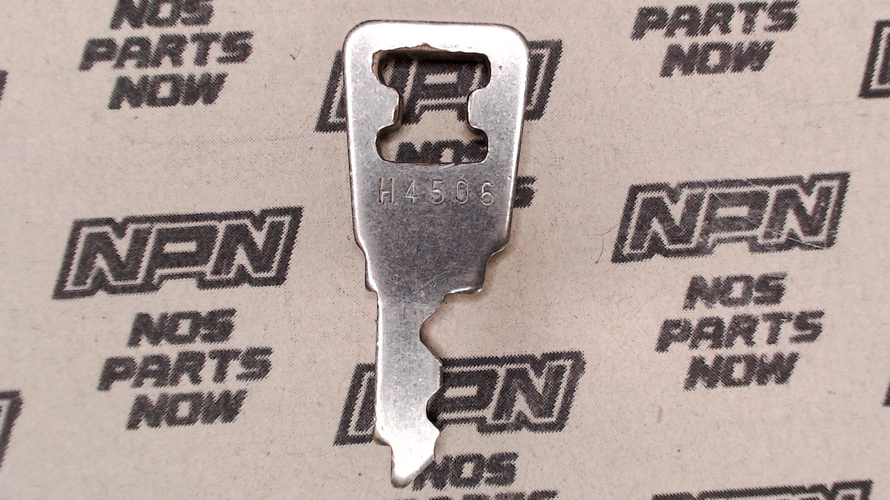 Vtg Used OEM Honda Ignition Switch & Lock Key Ward Cut Double Groove Back H4506