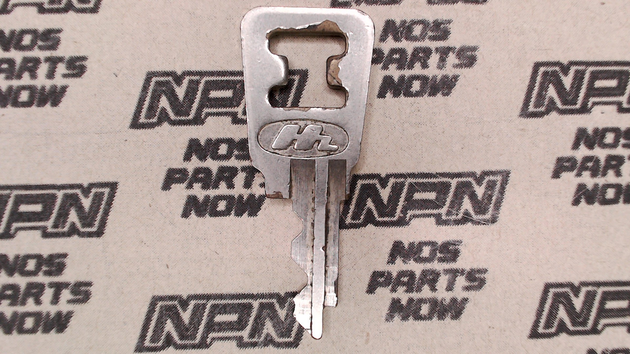 Vtg Used OEM Honda Ignition Switch & Lock Key Ward Cut Double Groove Back H4605