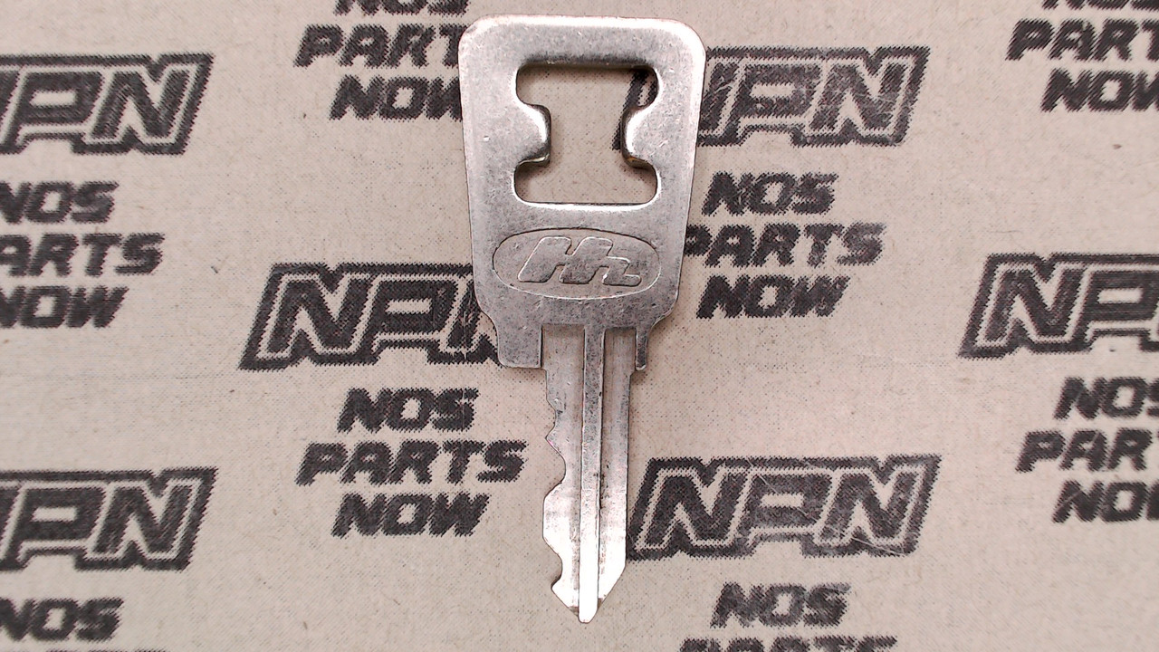 NOS Honda OEM Ignition Switch & Lock Key Double Groove Back H5054