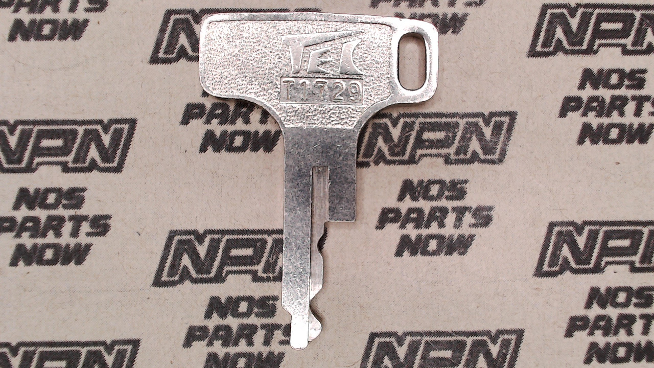 NOS Honda OEM Ignition Switch & Lock Key Ward Cut Single Groove T1729