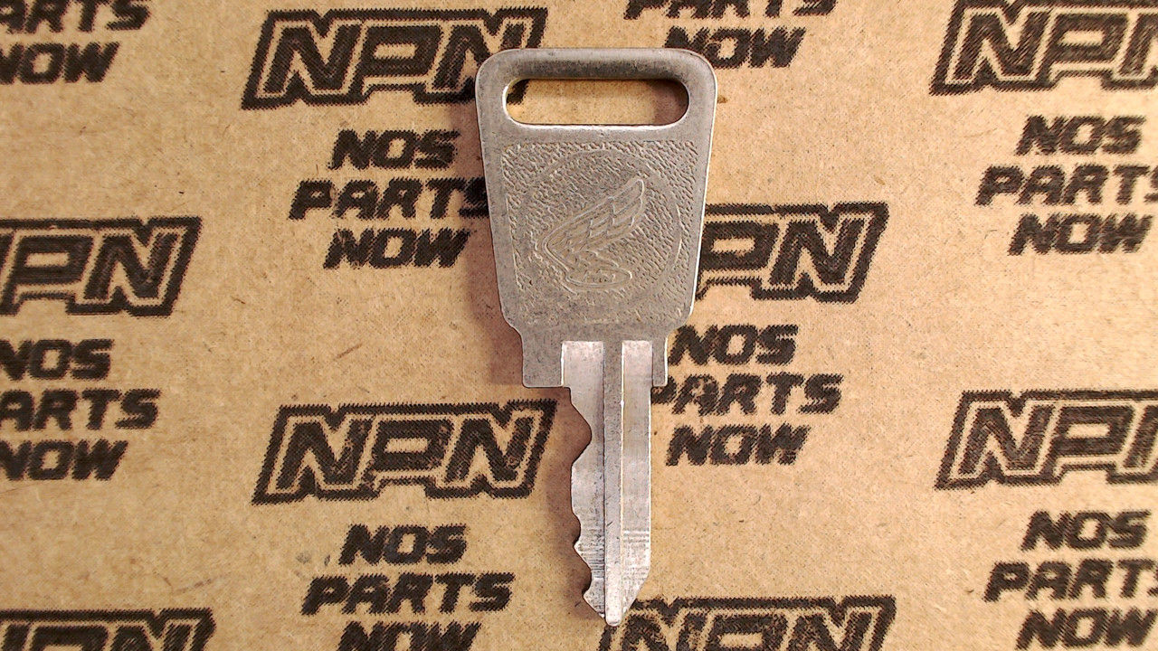 NOS Honda OEM Ignition Switch & Lock Key Double Groove Back H5405
