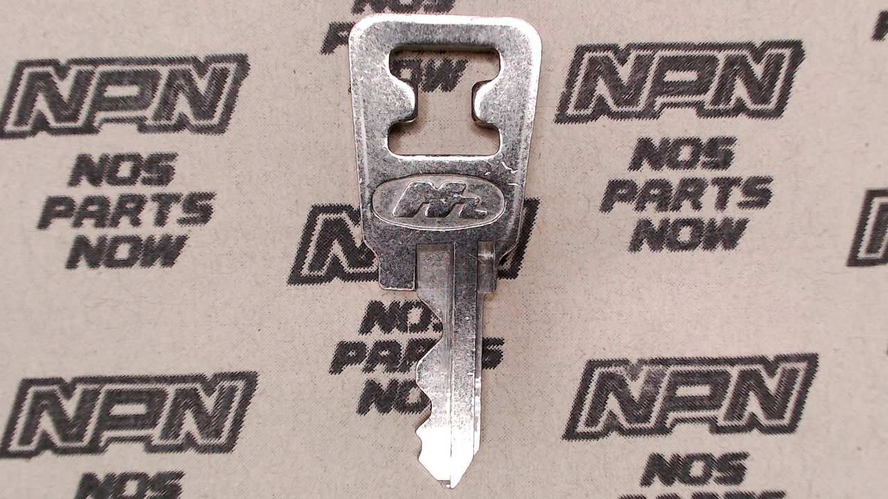 NOS Honda OEM Ignition Switch & Lock Key Double Groove Back H9603