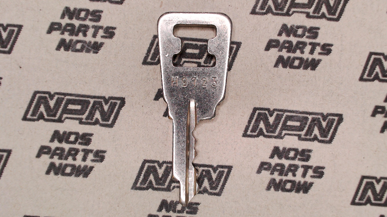 NOS Honda OEM Ignition Switch & Lock Key Ward Cut Single Groove H9723