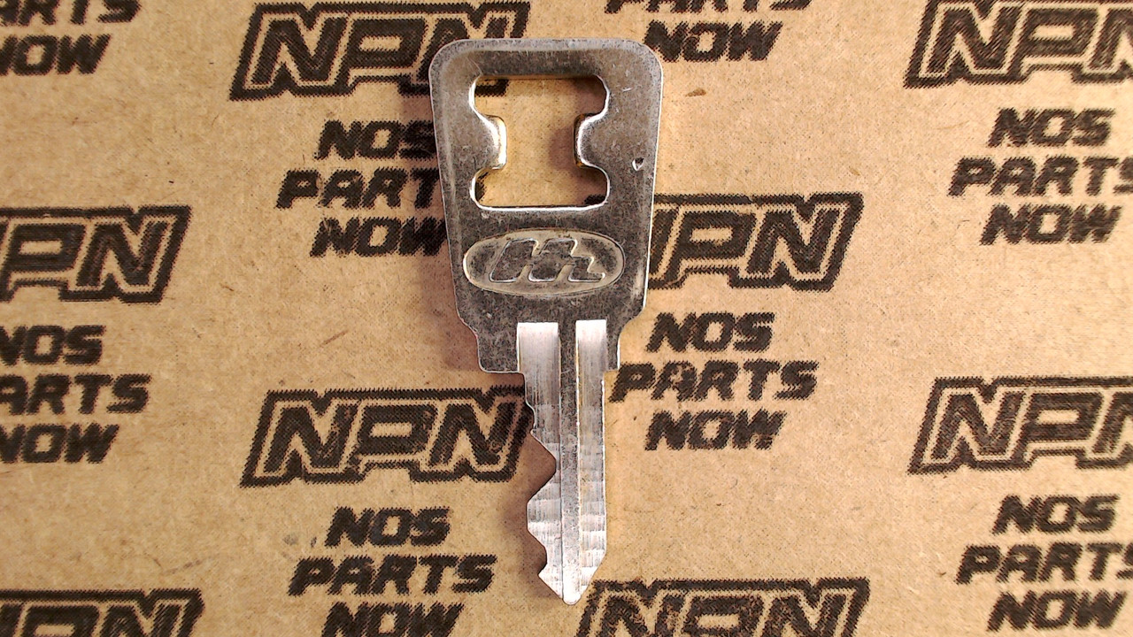 NOS Honda OEM Ignition Switch & Lock Key Double Groove Back H5064
