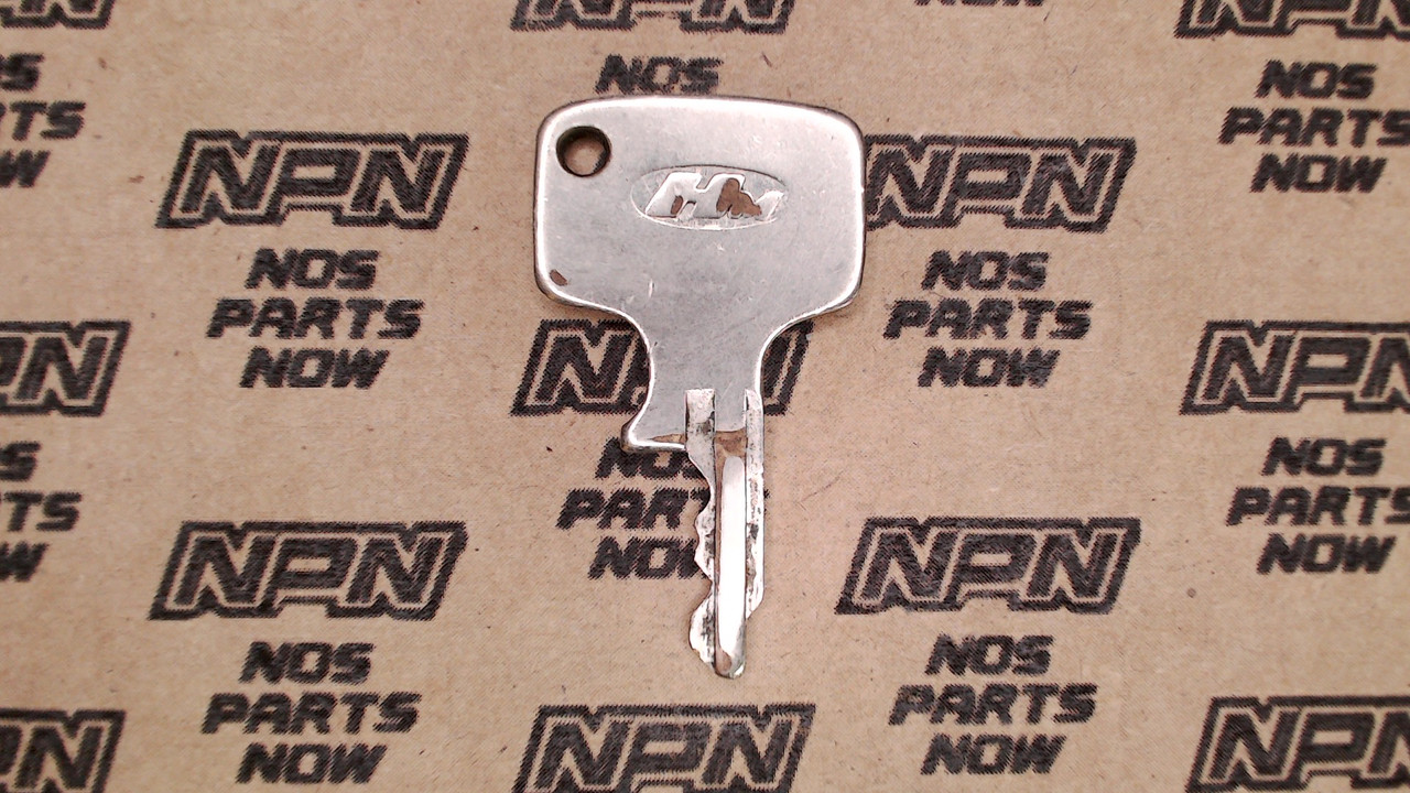 Vintage Used OEM Honda Ignition Switch & Lock Key Ward Cut Single Groove T4646