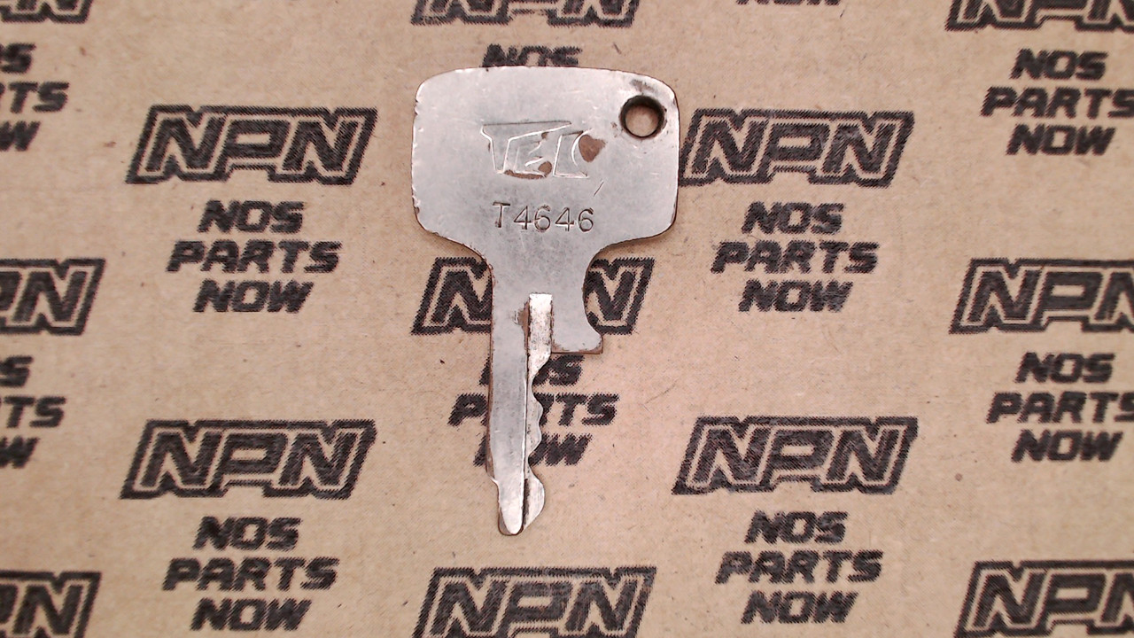 Vintage Used OEM Honda Ignition Switch & Lock Key Ward Cut Single Groove T4646