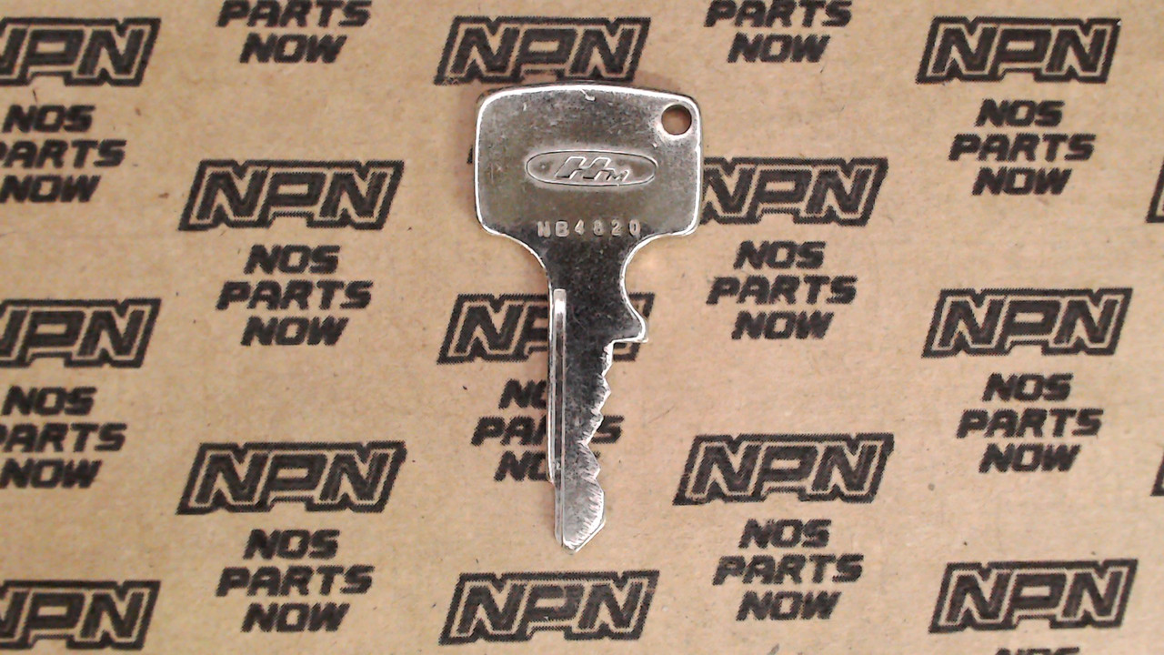 NOS Honda OEM Ignition Switch & Lock Key Ward Cut Single Groove NB4820