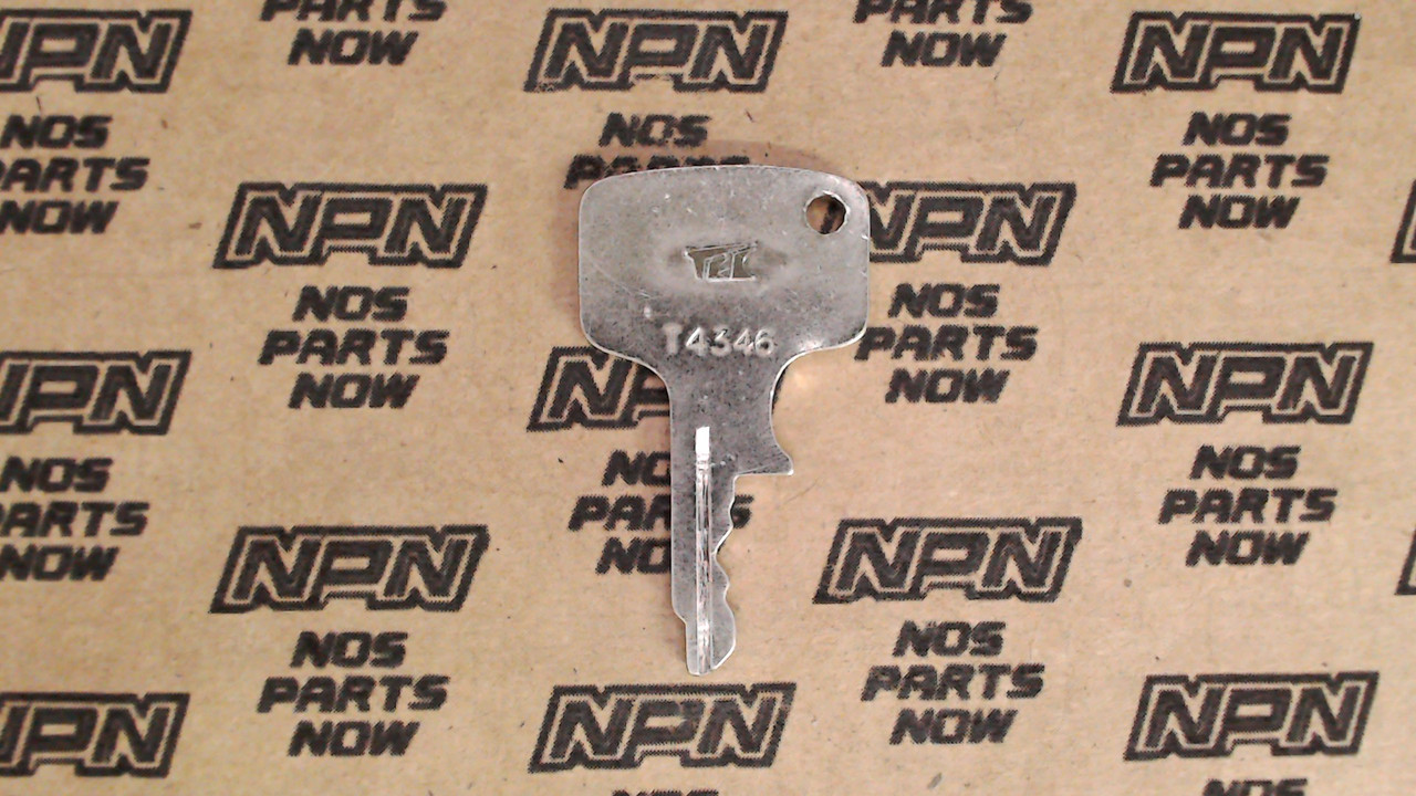 NOS Honda OEM Ignition Switch & Lock Key Ward Cut Single Groove  T4346 E