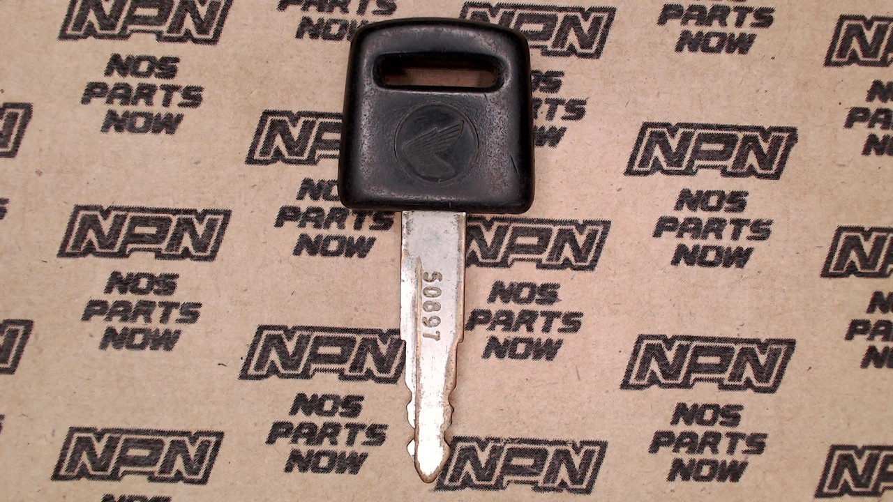 Vintage Used OEM Honda Ignition Switch & Lock Key # 50897