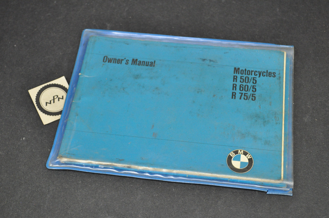 Vintage 1969-73 BMW R50/5 R60/5 R75/5 Airhead Motorcycle Owners Manual Instruction