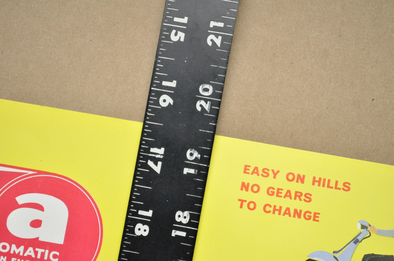 Vintage NOS 1963 Triumph Tina Scooter Dealer Brochure Poster Spec Sheet