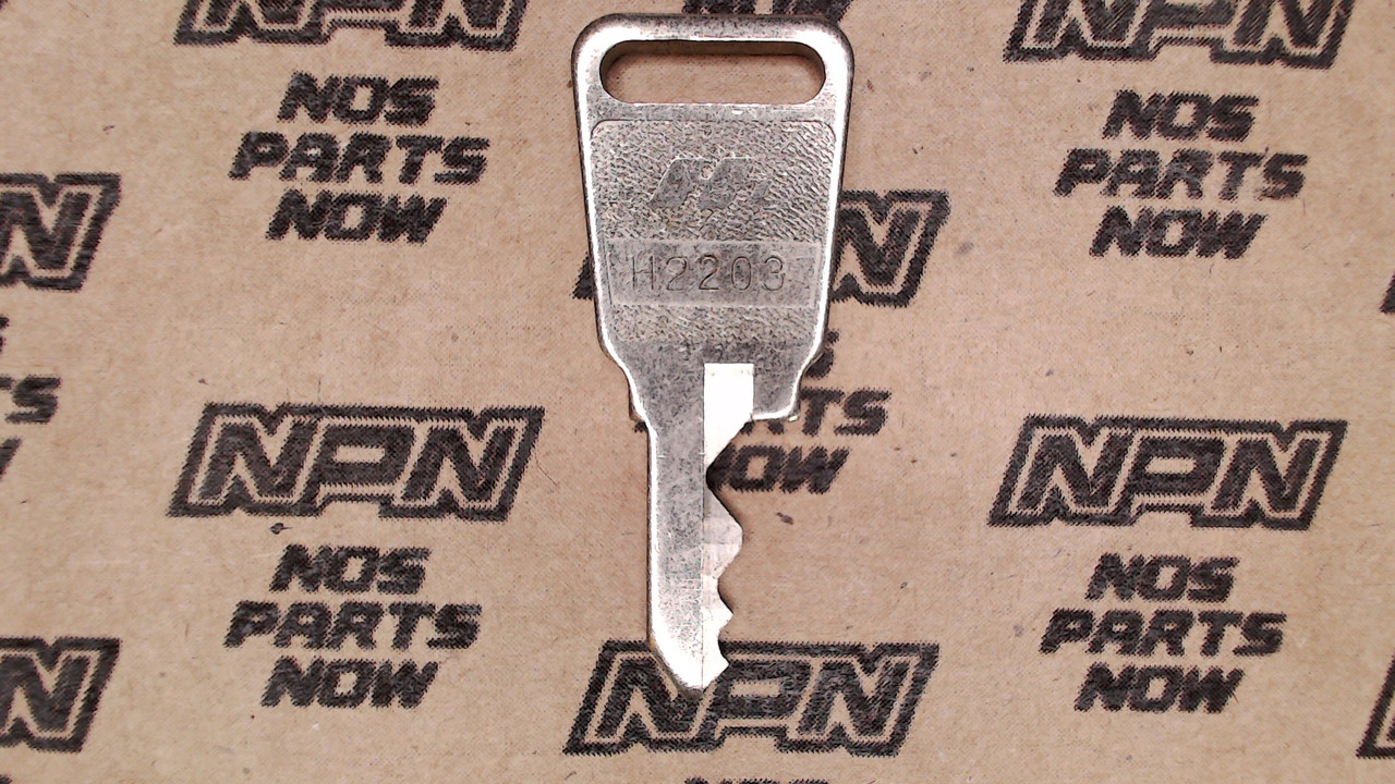 NOS Honda OEM Ignition Switch & Lock Key Single Groove H2203
