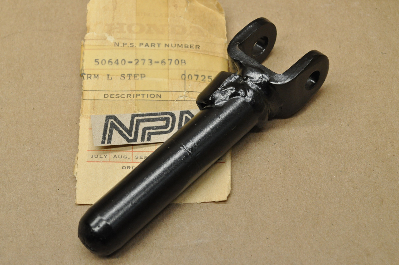 NOS Honda CL72 CL77 Left Foot Peg Rest Step Bar Arm 50640-273-670 B