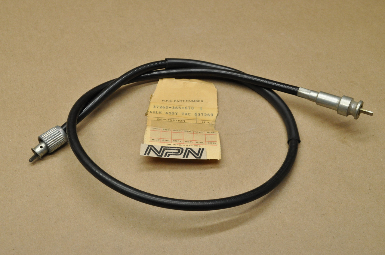 NOS Honda XL125 K0-K1 XL250 K0 Tachometer Cable 37260-365-670