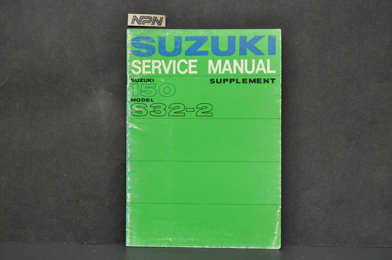 Vintage 1971 Suzuki 150 S32-2 Service Shop Repair SUPPLEMENT Manual