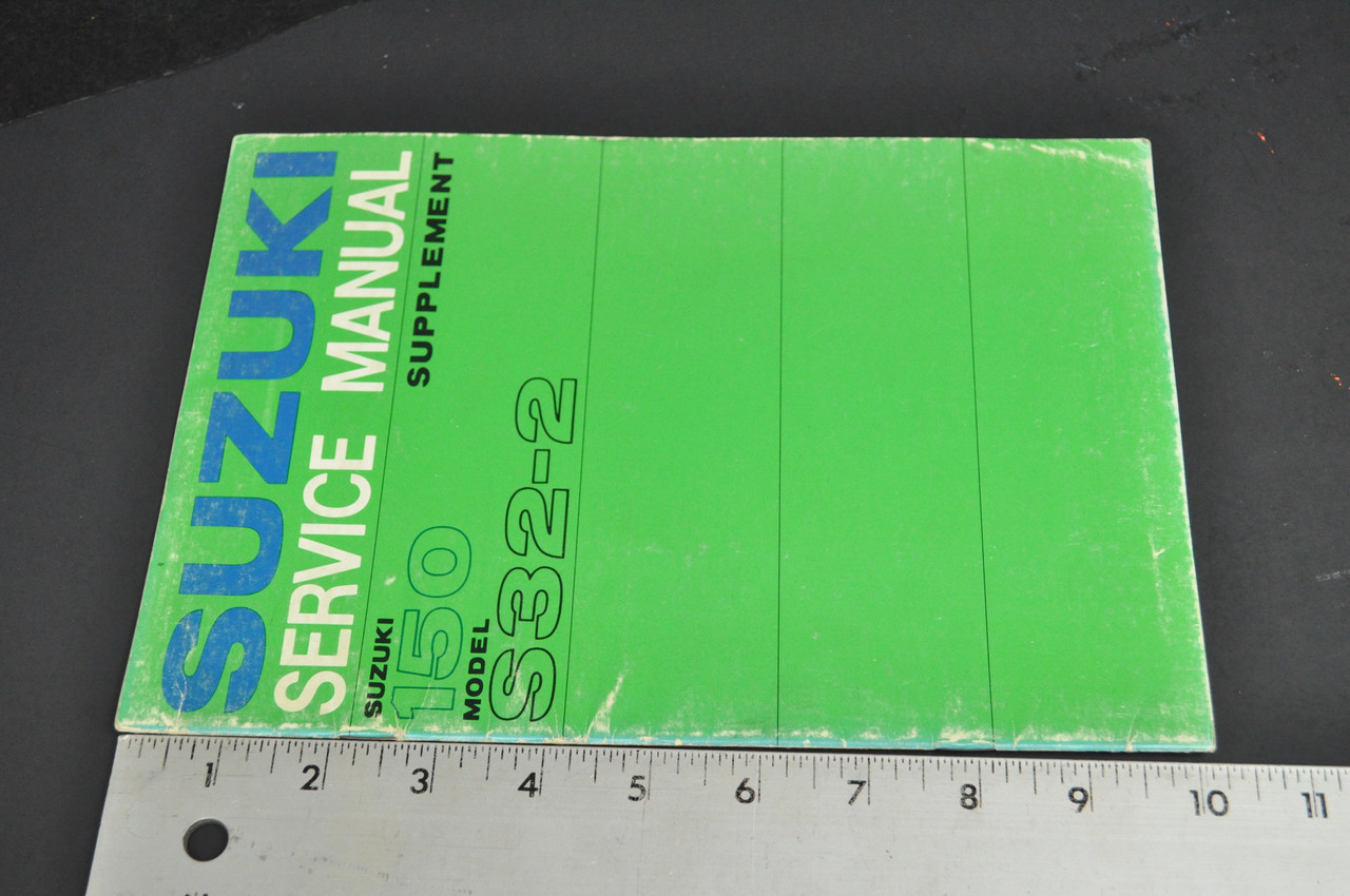 Vintage 1971 Suzuki 150 S32-2 Service Shop Repair SUPPLEMENT Manual