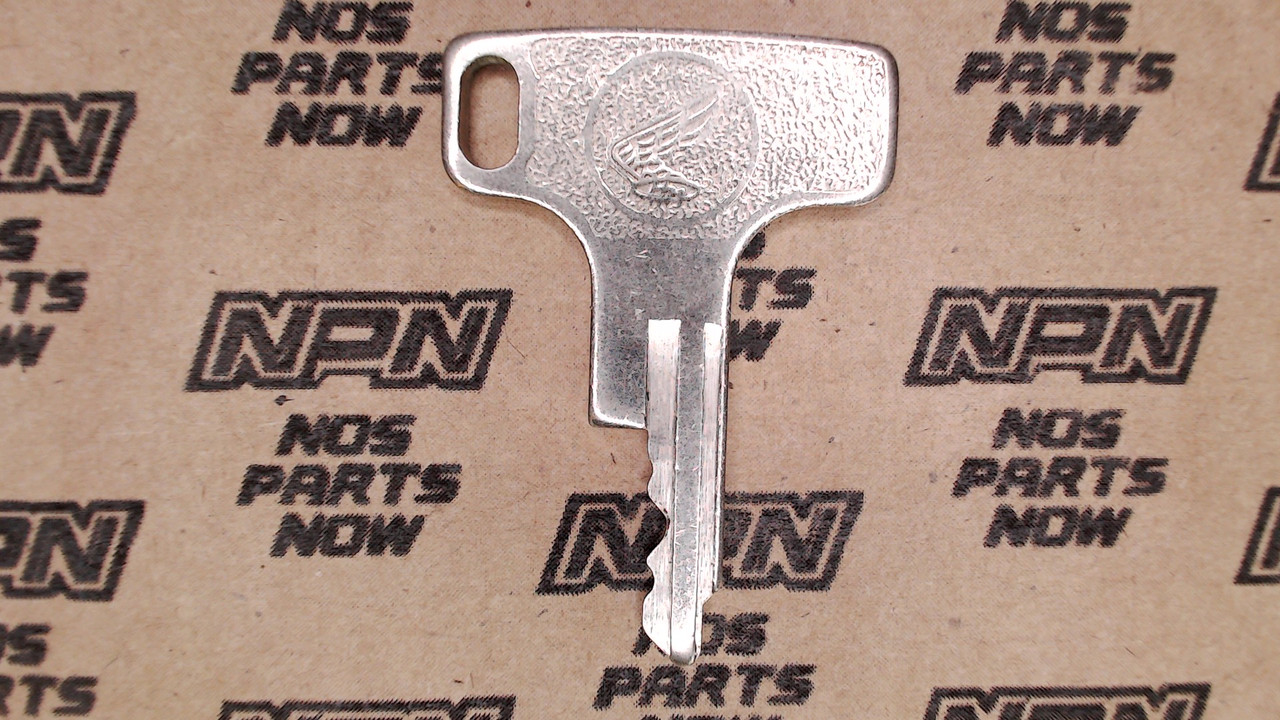 NOS Honda OEM Ignition Switch & Lock Key Ward Cut Single Groove T3697