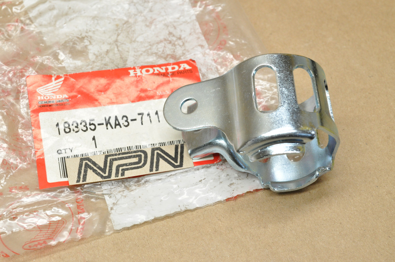 NOS Honda 1983 CR125 R Exhaust Muffler Mount Setting Band Clamp 18335-KA3-711
