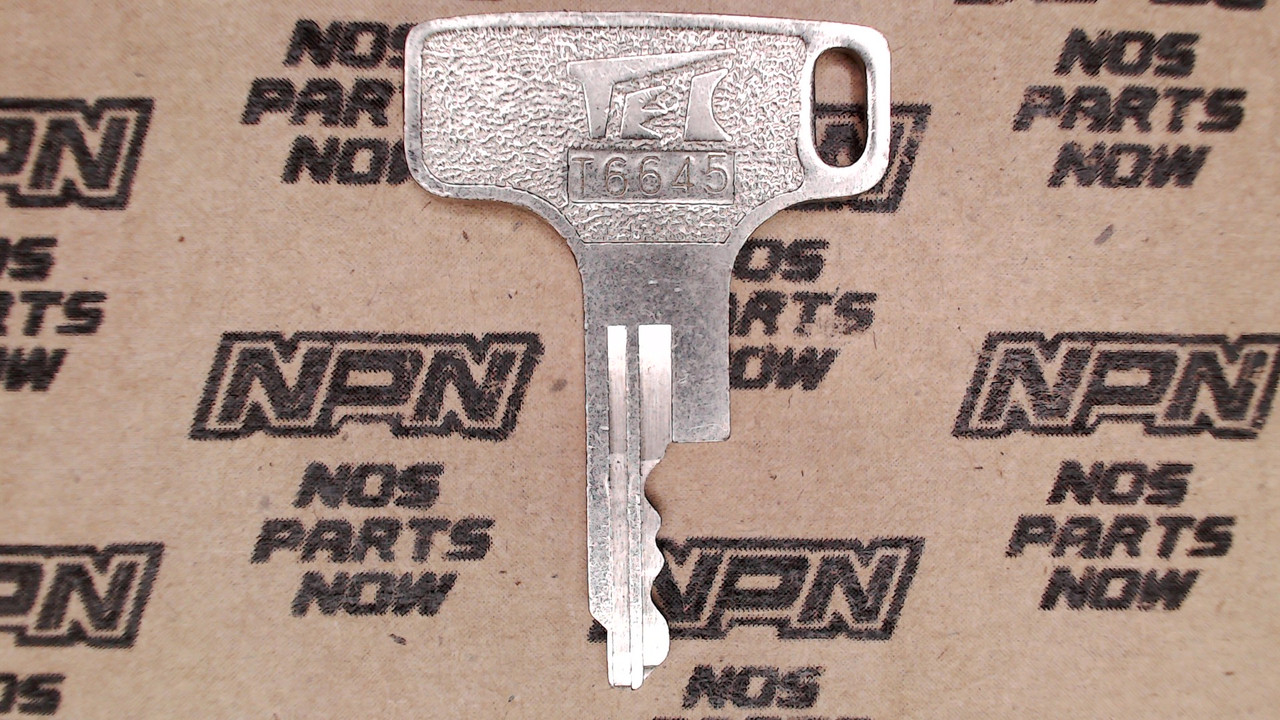 NOS Honda OEM Ignition Switch & Lock Key Ward Cut Double Groove T6645
