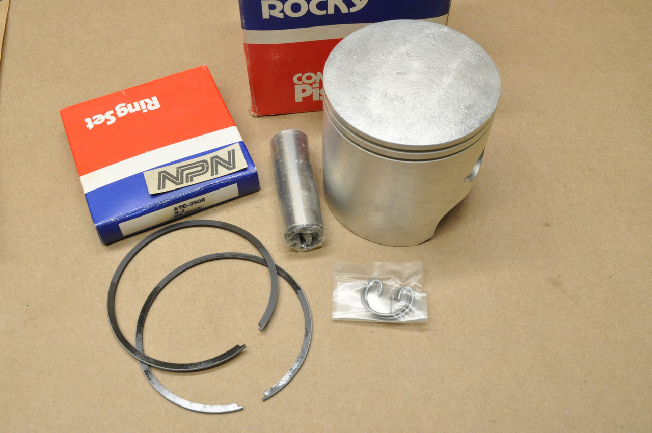 NOS Honda ATC250 R Rocky .25 Oversize Piston, Rings, Pin & Clips Set 05-6613