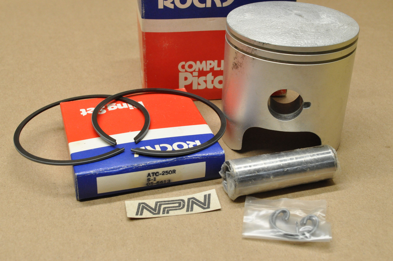 NOS Honda ATC250 R Rocky .25 Oversize Piston, Rings, Pin & Clips Set 05-6613