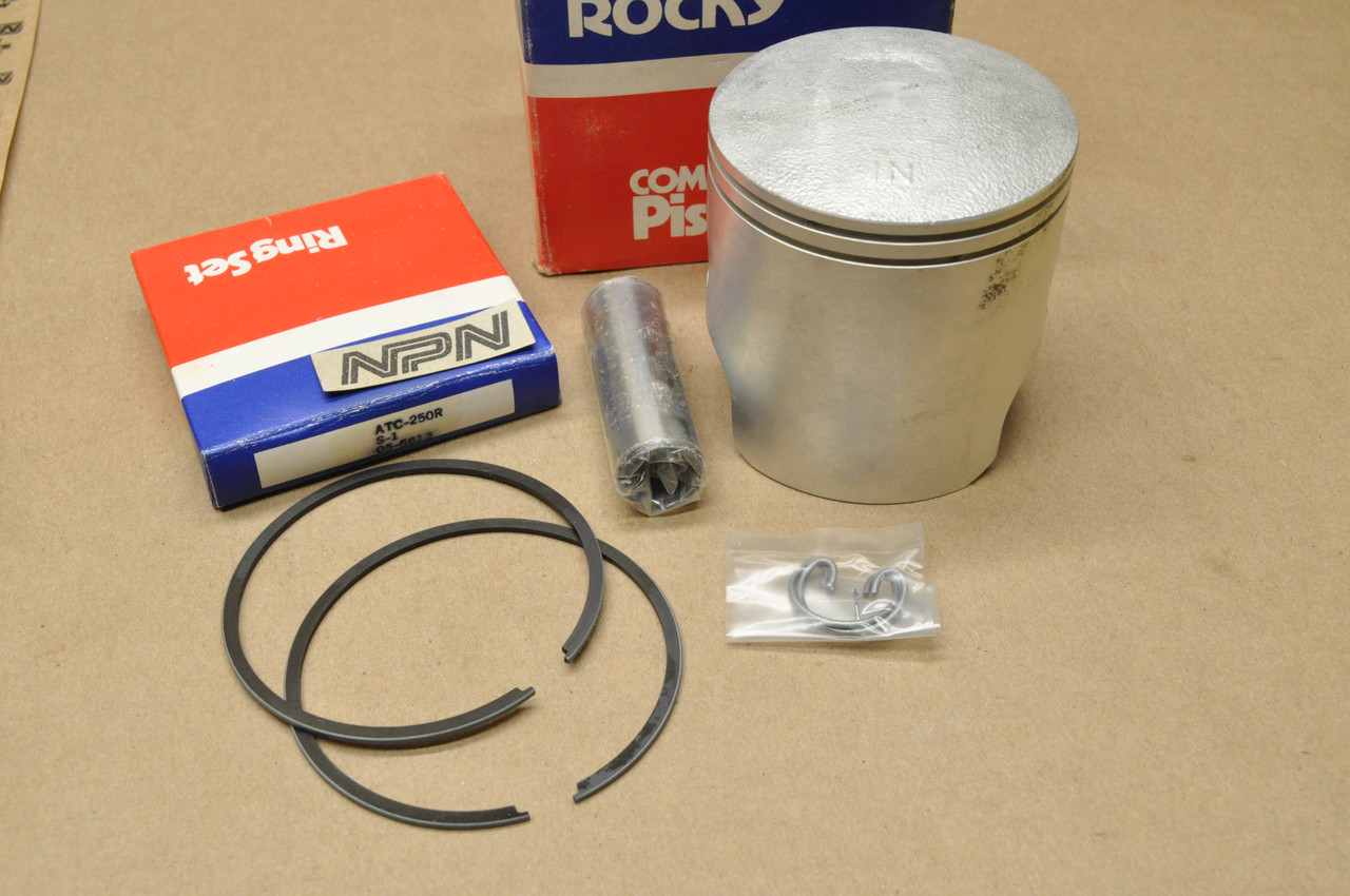 NOS Honda ATC250 R Rocky .25 Oversize Piston, Rings, Pin & Clips Set 05-6613