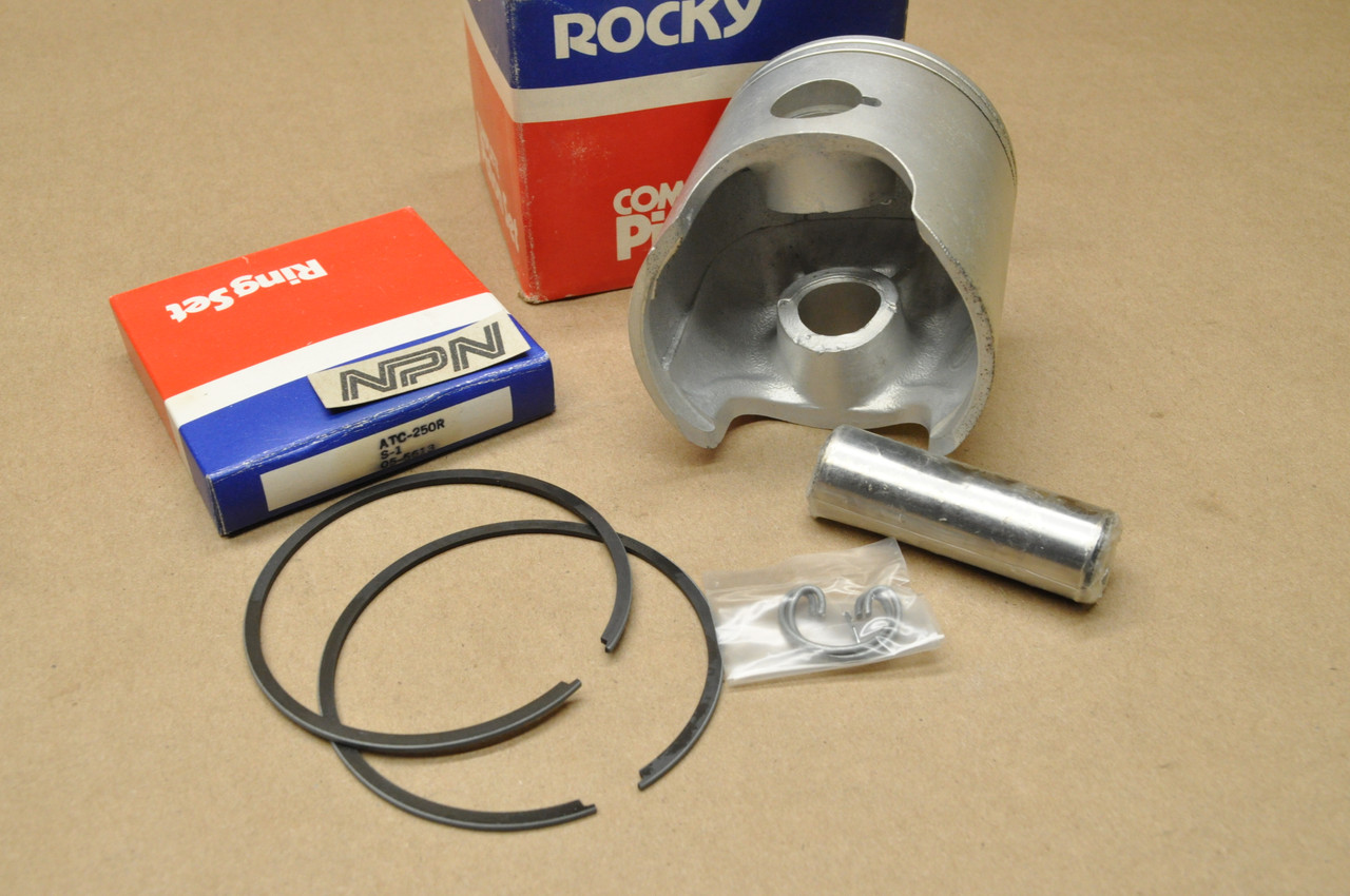 NOS Honda ATC250 R Rocky .25 Oversize Piston, Rings, Pin & Clips Set 05-6613