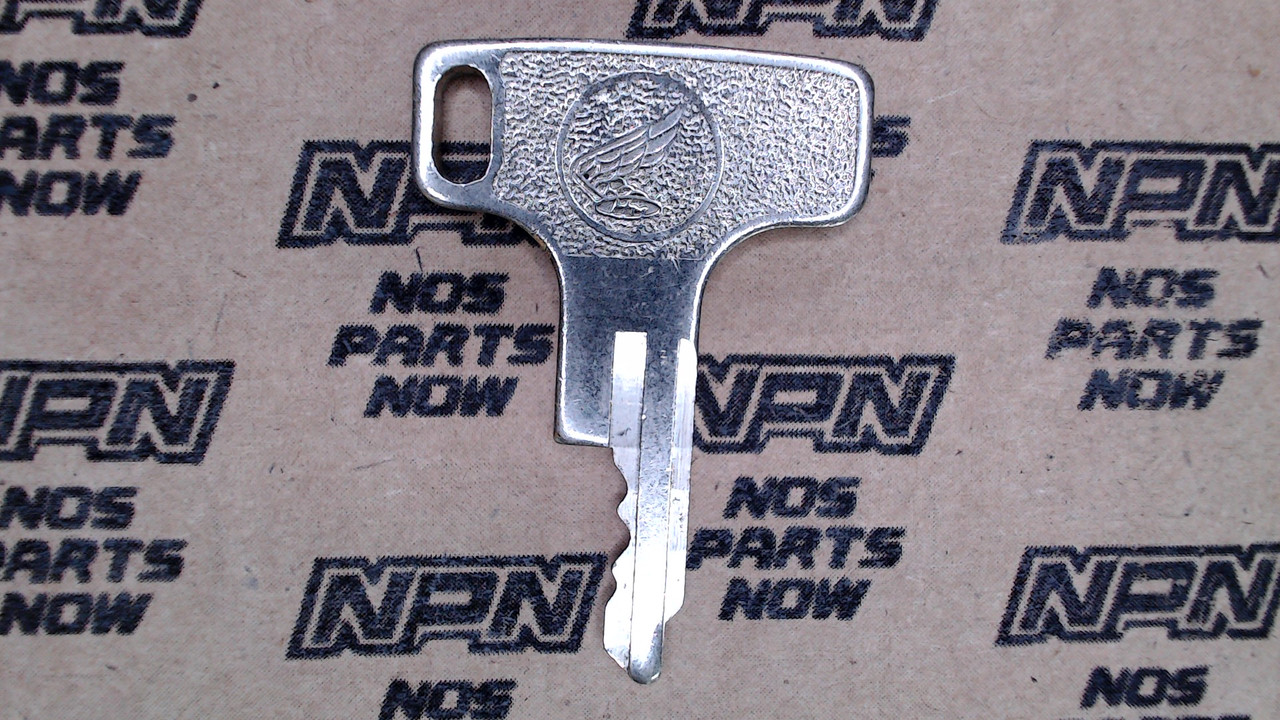 NOS Honda OEM Ignition Switch & Lock Key Ward Cut Single Groove T4564