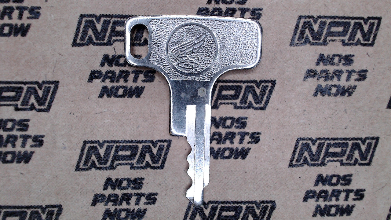 NOS Honda OEM Ignition Switch & Lock Key Ward Cut Single Groove T4879
