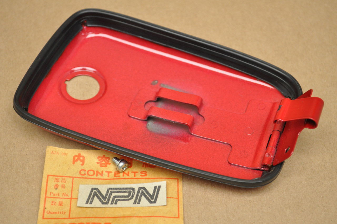 NOS Honda 1980 CB125 S Ruby Red Fuel Gas Tank Cap Lid Cover 17540-383-870 ZA