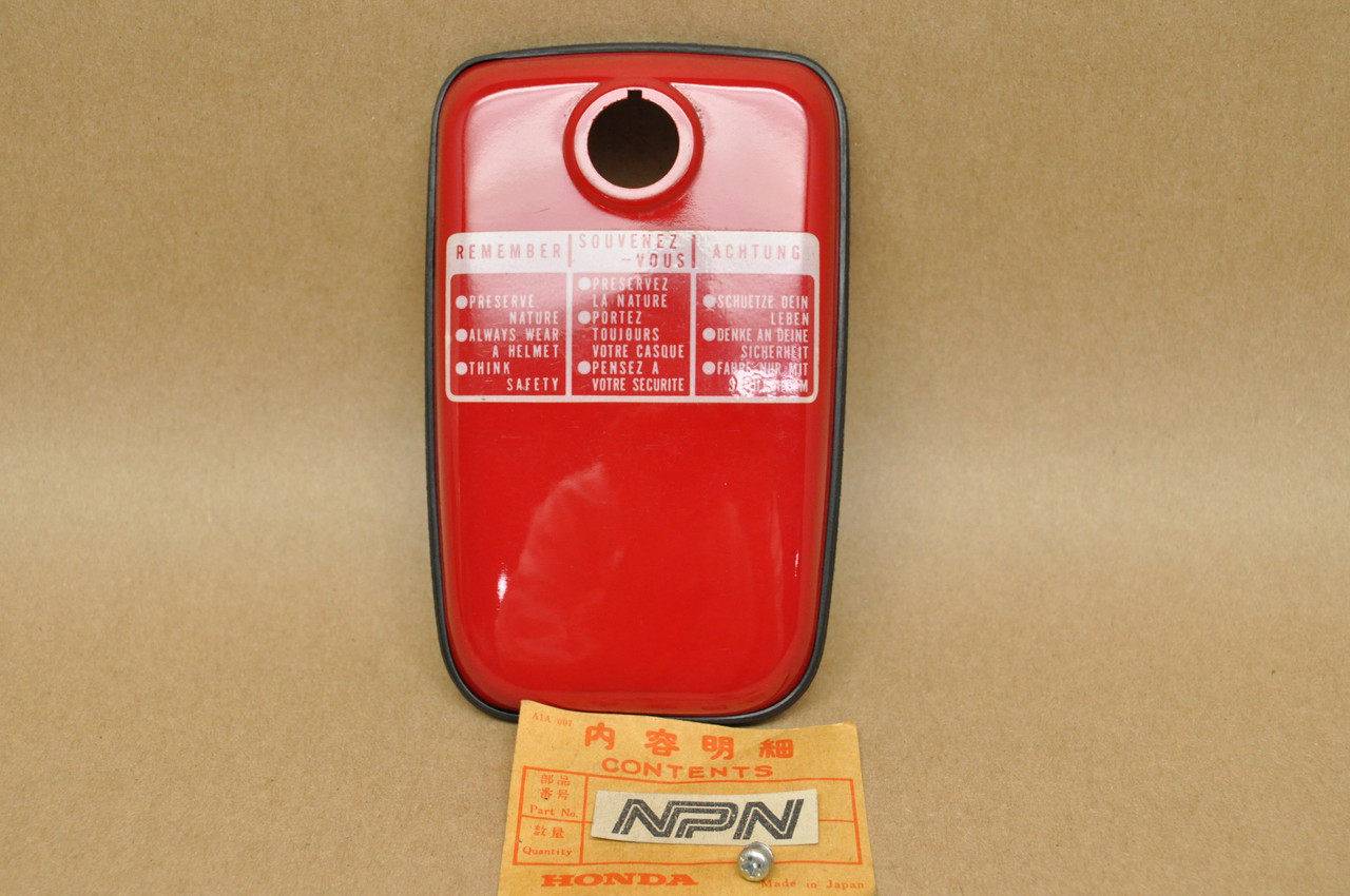 NOS Honda 1980 CB125 S Ruby Red Fuel Gas Tank Cap Lid Cover 17540-383-870 ZA