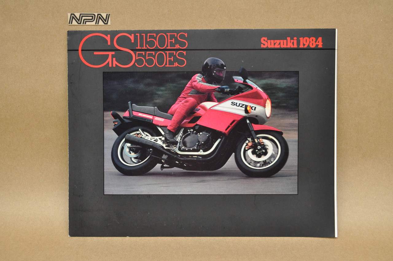 Vintage NOS 1984 Suzuki GS1150ES GS550ES Brochure OEM Dealer Stamp Specs NEW OEM