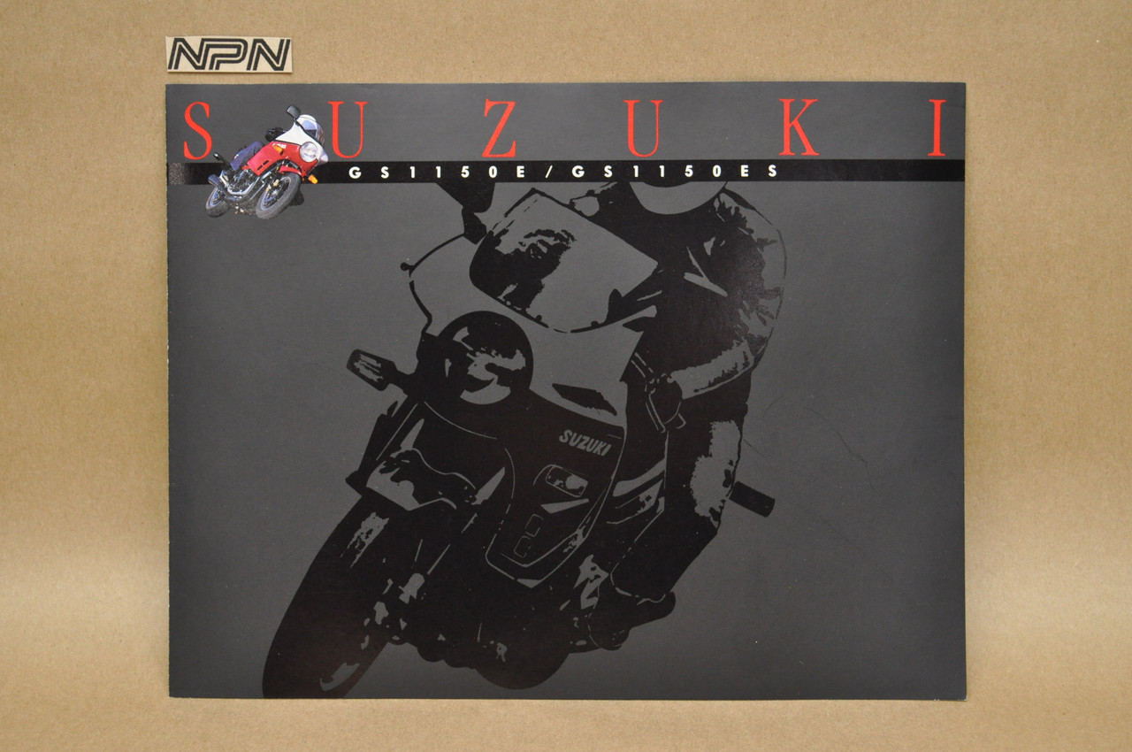 Vintage NOS 1985 Suzuki GS1150 E GS1150ES Brochure OEM Dealer Stamp Specs NEW